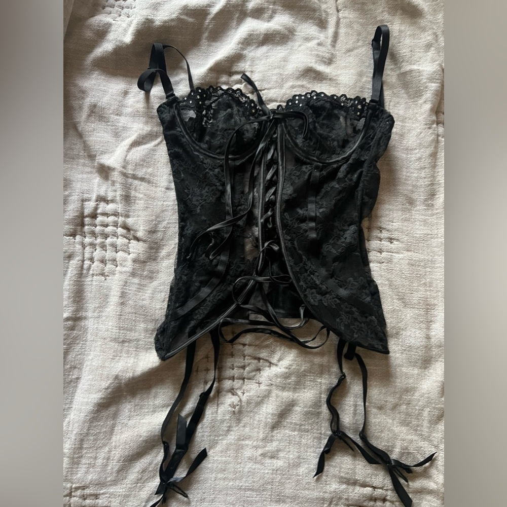 Agent Provocateur Black Lace Corset